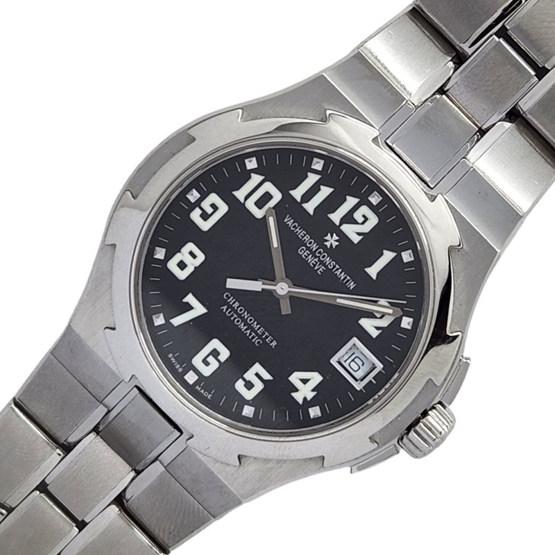 ヴァシュロン・コンスタンタン VACHERON CONSTANTIN オーヴァーシーズ ラージ 42042/423A ブラック SS 自動巻き メンズ 腕時計