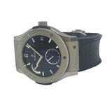 ウブロ HUBLOT クラシックフュージョン パワーリザーブ 8デイズ チタニウム 516.NX.1470.LR ブラック チタン/アリゲーターベルト 自動巻き メンズ 腕時計