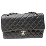 シャネル CHANEL マトラッセ25 A01112 ブラック/SV金具 キャビア/SV金具 レディース ショルダーバッグ