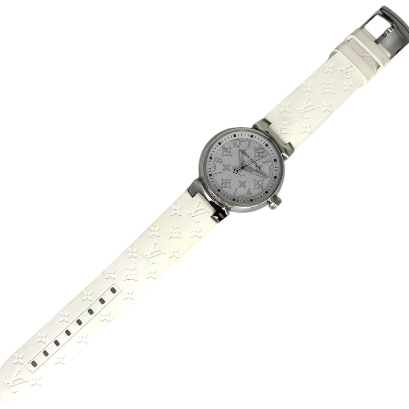 ルイ・ヴィトン LOUIS VUITTON タンブール MM モノグラム ホワイト