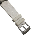 ルイ・ヴィトン LOUIS VUITTON タンブール MM モノグラム ホワイト QA116 ホワイト SS/ラバーベルト クオーツ レディース 腕時計