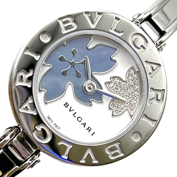 ブルガリ BVLGARI B-zero1　ディテラネアン・フラワー　Sサイズ　ブルーシェル BZ22FDSS.S ステンレススチール レディース 腕時計