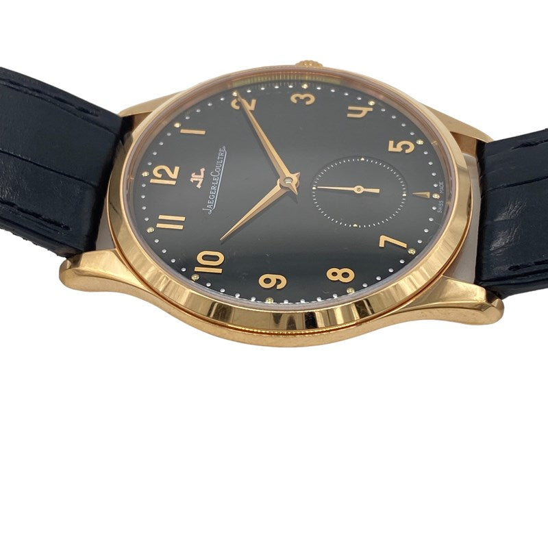 ジャガー・ルクルト JAEGER-LE COULTRE マスターグランド ウルトラスリム 174.2.90.S ブラック K18PG/革ベルト  自動巻き メンズ 腕時計