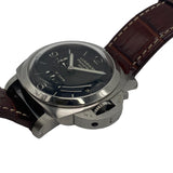 パネライ PANERAI ルミノール1950 10デイズGMT PAM00270 ブラック  SS/革ベルト 自動巻き メンズ 腕時計