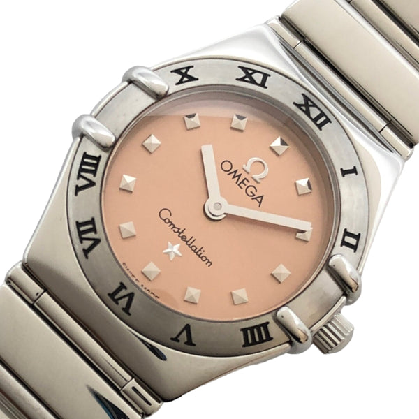 オメガ OMEGA コンステレーション ミニ マイチョイス 156161 ピンク ステンレススチール クオーツ レディース 腕時計