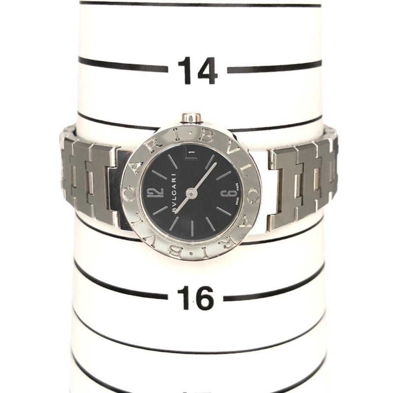 ブルガリ BVLGARI ブルガリブルガリ BB23SS 黒文字盤 ステンレス レディース 腕時計 | 中古ブランドリユースショップ  OKURA(おお蔵)