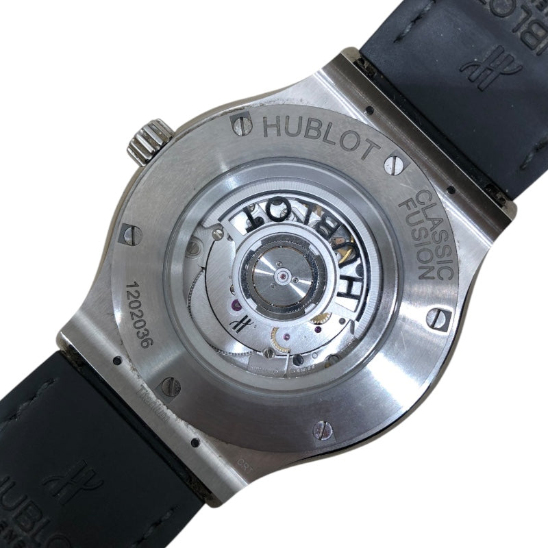 ウブロ HUBLOT クラシックフュージョン　チタニウム　レーシンググレー 511.NX.7071.LR グレー文字盤 チタン メンズ 腕時計