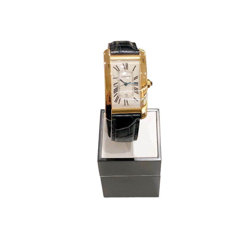 カルティエ Cartier タンクアメリカンLM W2603156 ゴールド K18イエローゴールド 自動巻き メンズ 腕時計