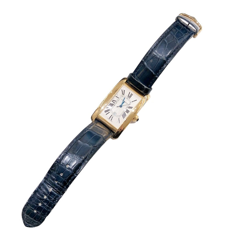 カルティエ Cartier タンクアメリカンLM W2603156 ゴールド K18イエローゴールド 自動巻き メンズ 腕時計