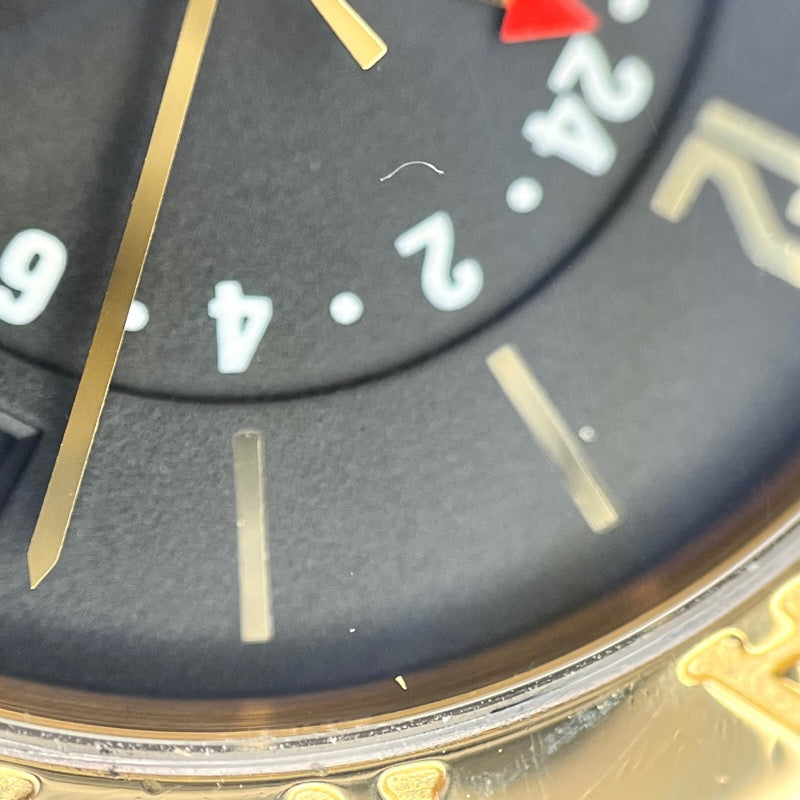 ブルガリ BVLGARI ブルガリ ブルガリ GMT BB33GLGMT ブラック ゴールド ブラウン K18YG/革 自動巻き ユニセックス 腕時計