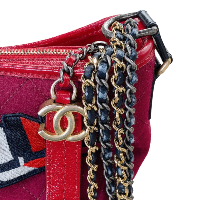 シャネル CHANEL ガブリエルドゥシャネル ラージホーボーバッグ ウール フェルト レディース ショルダーバッグ