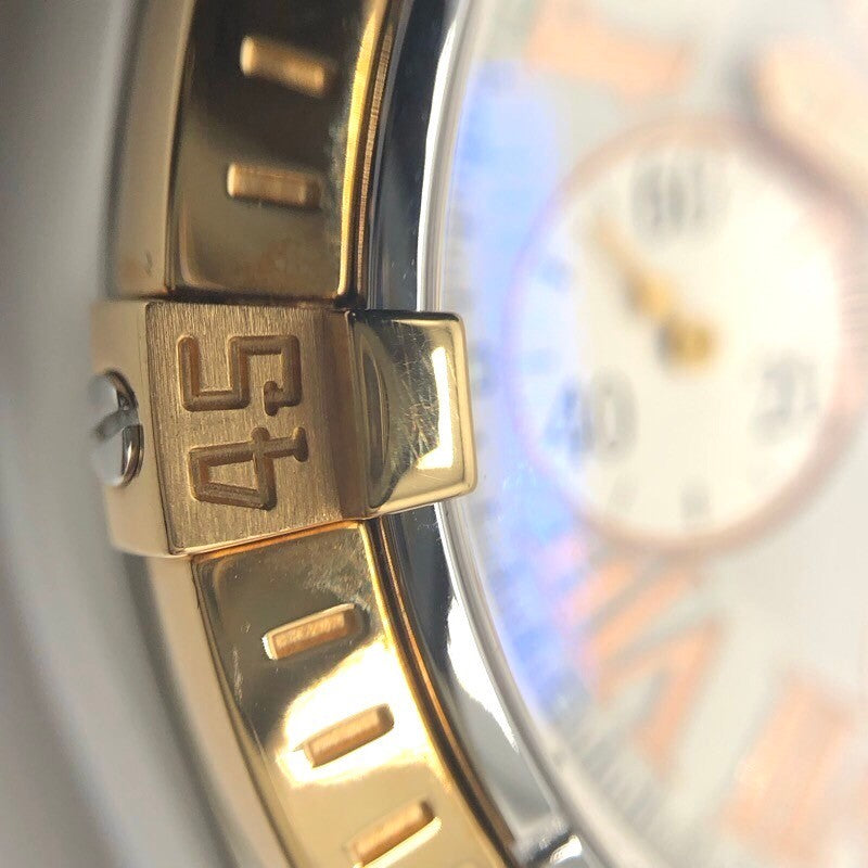 ブライトリング BREITLING クロノマット　エヴォリューション C13356 ゴールド×ホワイト PG/SS 腕時計