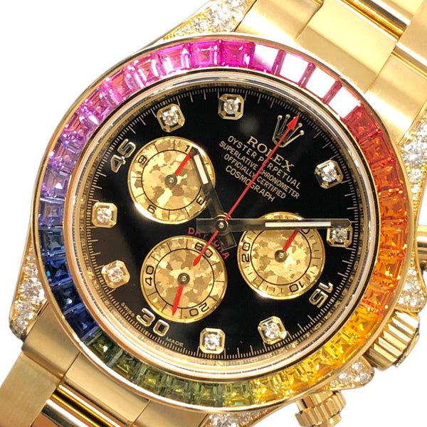 ロレックス ROLEX デイトナ　レインボー 116598RBOW K18YG メンズ 腕時計