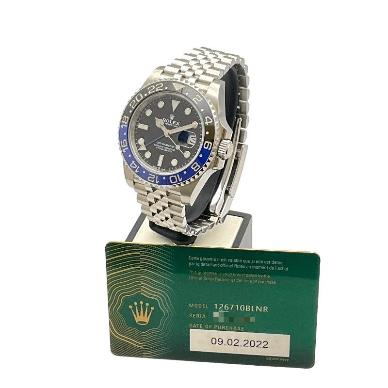 ロレックス ROLEX GMTマスター2 126710BLNR ステンレススチール メンズ