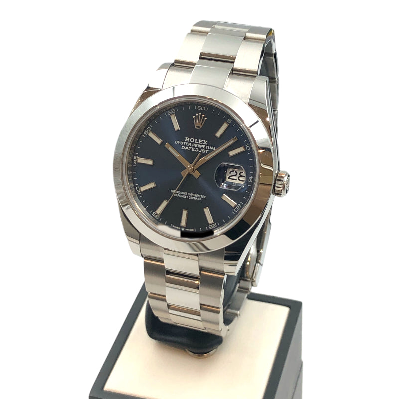 ロレックス ROLEX デイトジャスト 41 126300 ランダム番 ブライトブルー ステンレススチール メンズ 腕時計 |  中古ブランドリユースショップ OKURA(おお蔵)