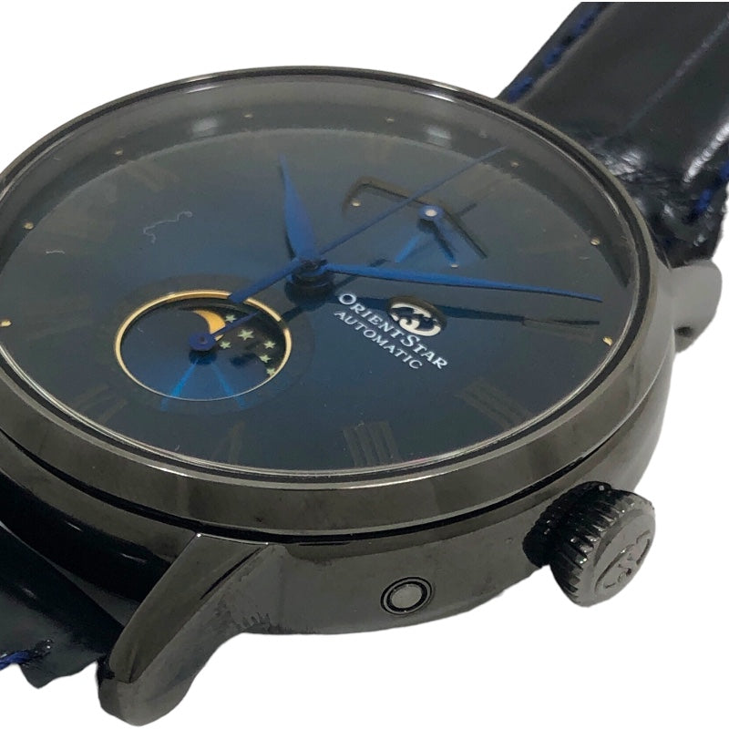 オリエント ORIENT メカニカル ムーンフェイズ M45 RK-AY0117L ブルー 