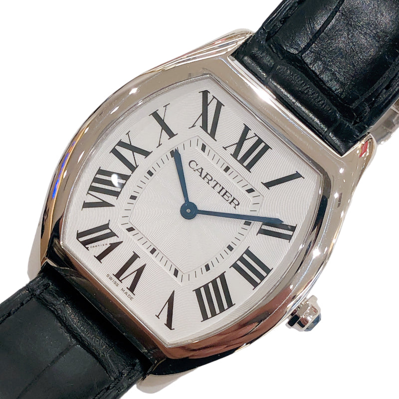 カルティエ Cartier トーチュLM WGTO0003 ホワイト  K18WG 手巻き レディース 腕時計