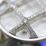 カルティエ Cartier パシャ32 グリッドダイヤ WJ101456 ホワイト  K18WG/レザーストラップ 自動巻き レディース 腕時計