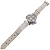 カルティエ Cartier パシャ32 グリッドダイヤ WJ101456 ホワイト  K18WG/レザーストラップ 自動巻き レディース 腕時計