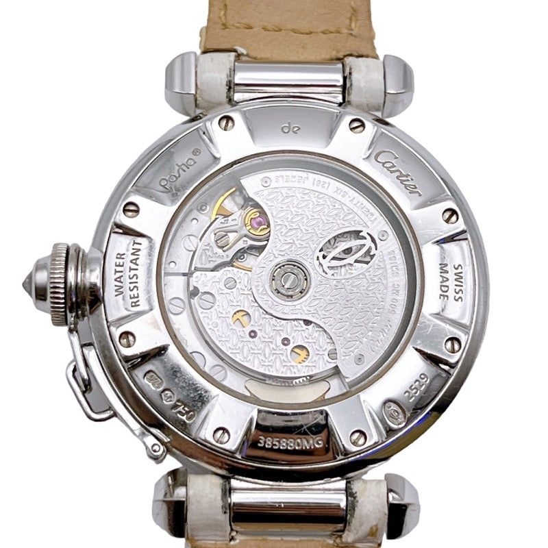 明日まで最終値下げ❗️カルティエ パシャ32 グリットダイヤ レディース カルティエ Cartier パシャ32 グリッドダイヤ WJ101456 ホワイト