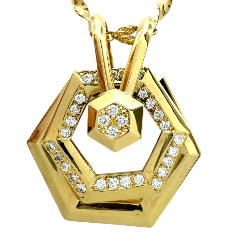 ウォルサム WALTHAM スイング ダイヤネックレス K18YG ダイヤモンド ジュエリー | 中古ブランドリユースショップ OKURA(おお蔵)