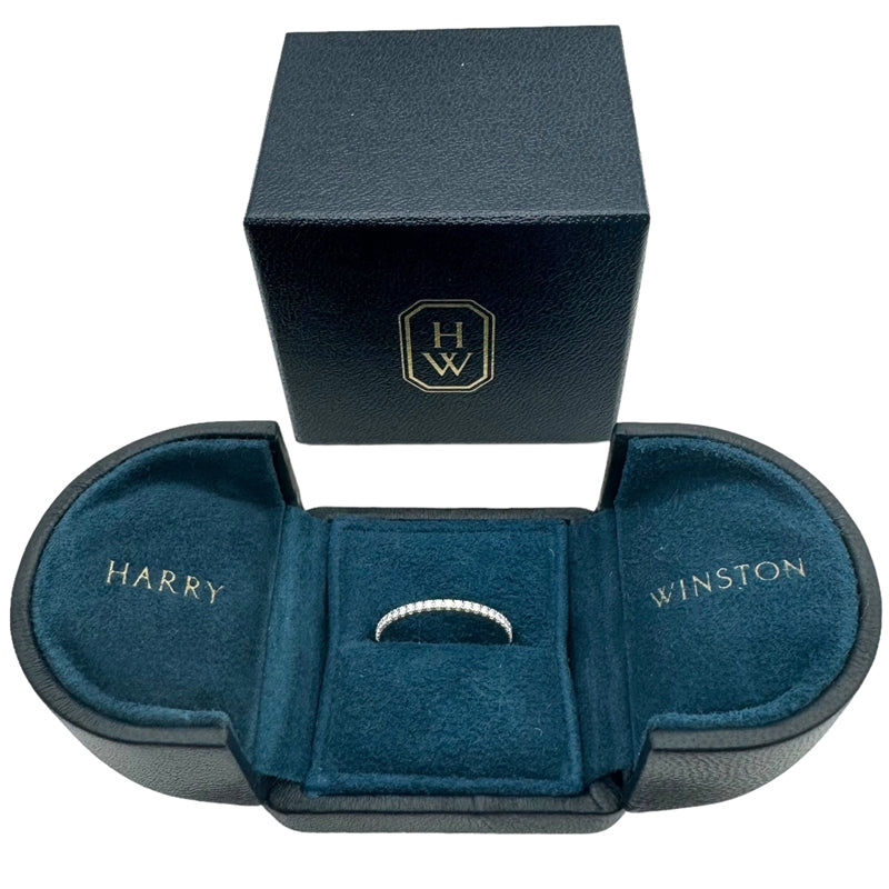 ハリーウィンストン HARRY WINSTON マイクロパヴェ ダイヤバンドリング スモール 約11号 WBDPRDPAMICH Pt950  ダイヤモンド ジュエリー