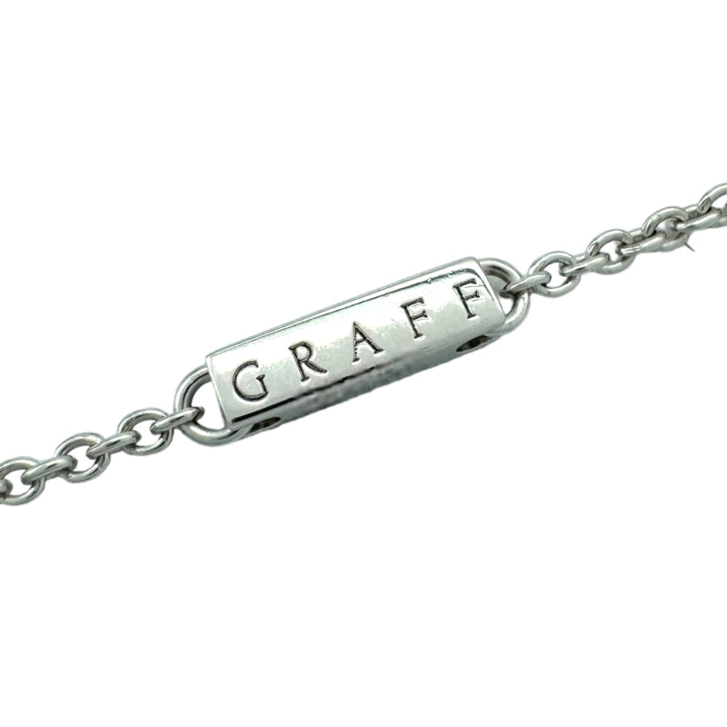 クララ グラフ GRAFF トラペゾイド クロスダイヤネックレス K18WG