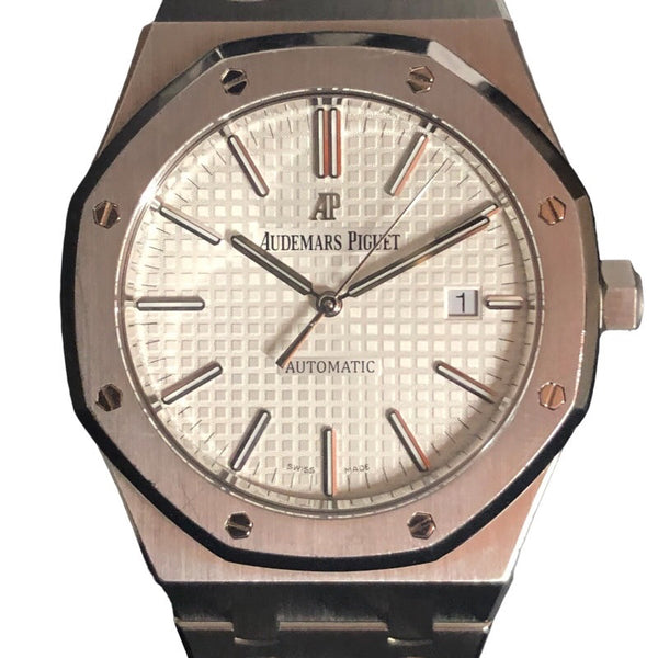 オーデマ・ピゲ AUDEMARS PIGUET ロイヤルオーク 15400ST.OO.1220ST.02 ホワイト SS 自動巻き メンズ 腕時計
