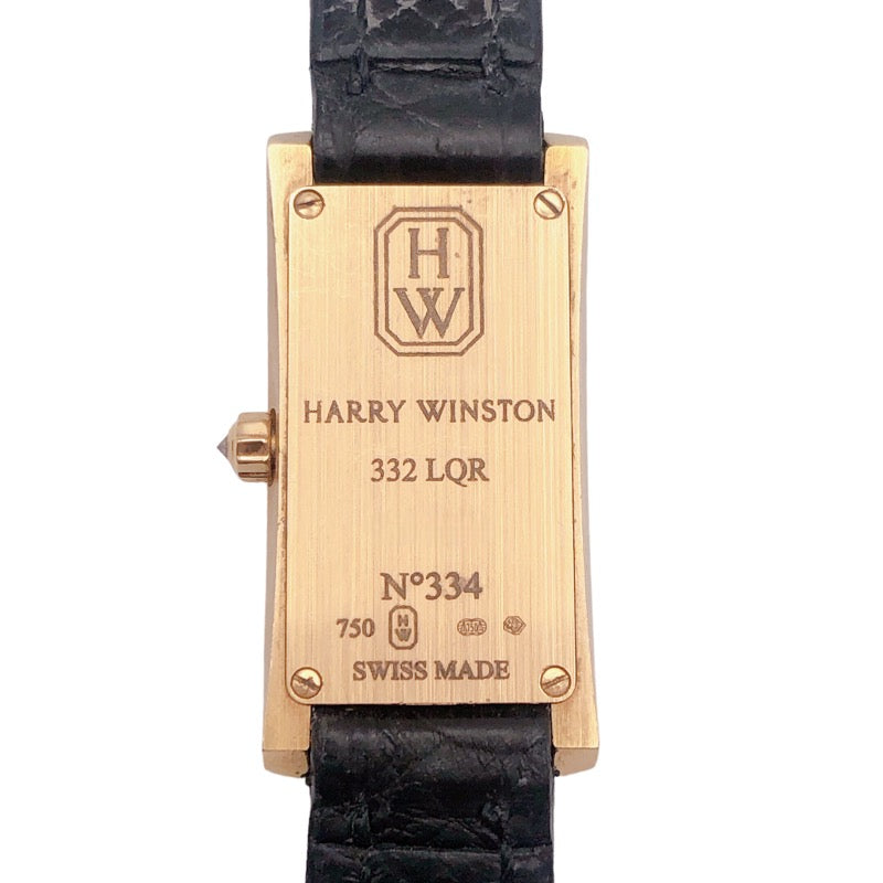 ハリーウィンストン HARRY WINSTON アヴェニューC ミニ ホワイトシェル 332LQR K18PG レディース 腕時計