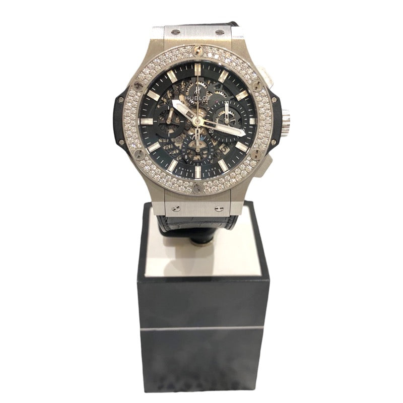 ウブロ HUBLOT ビッグバン アエロバン スチール ダイヤモンド 311.SX.1170.GR.1104 ブラック ステンレススチール | 中古 ブランドリユースショップ OKURA(おお蔵)