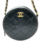 シャネル CHANEL マトラッセラウンドチェーンショルダー AP0245 ブラック/SV金具 レザー レディース ショルダーバッグ