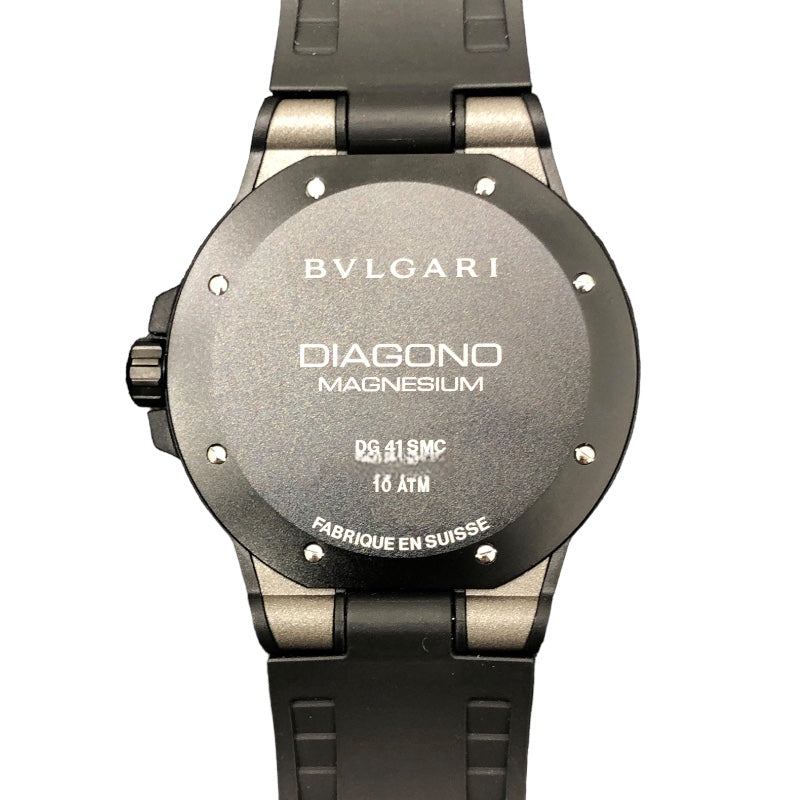 ブルガリ BVLGARI ディアゴノ マグネシウム DG41SMC グレー×ブラック マグネシウム×セラミック メンズ 腕時計 | 中古ブランドリユースショップ  OKURA(おお蔵)