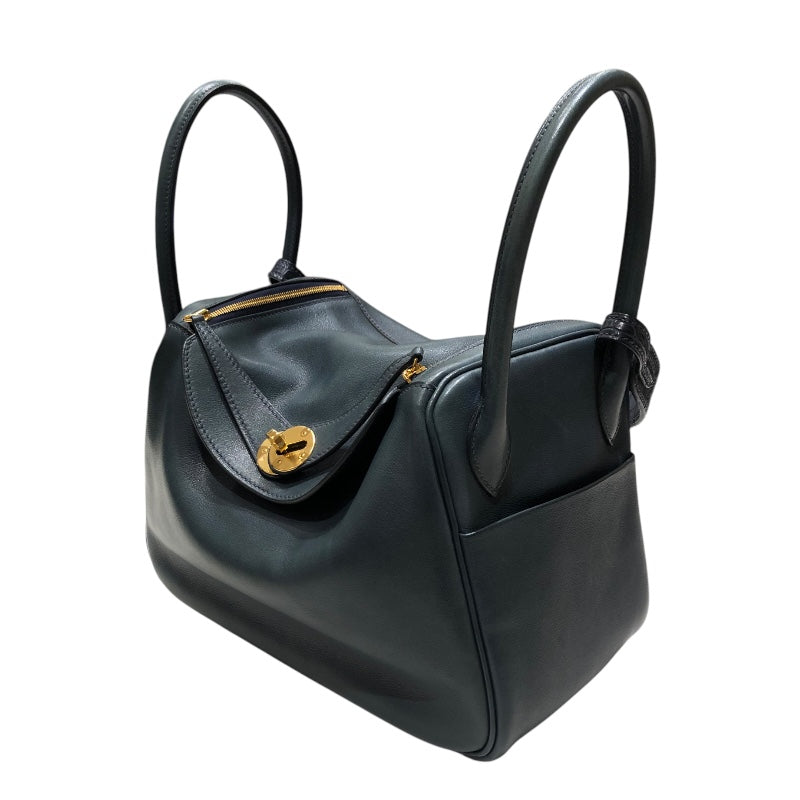 エルメス HERMES リンディ26 タッチ Z刻印 ブルーニュイ/GD金具 スイフト/ニロティカス レディース ショルダーバッグ