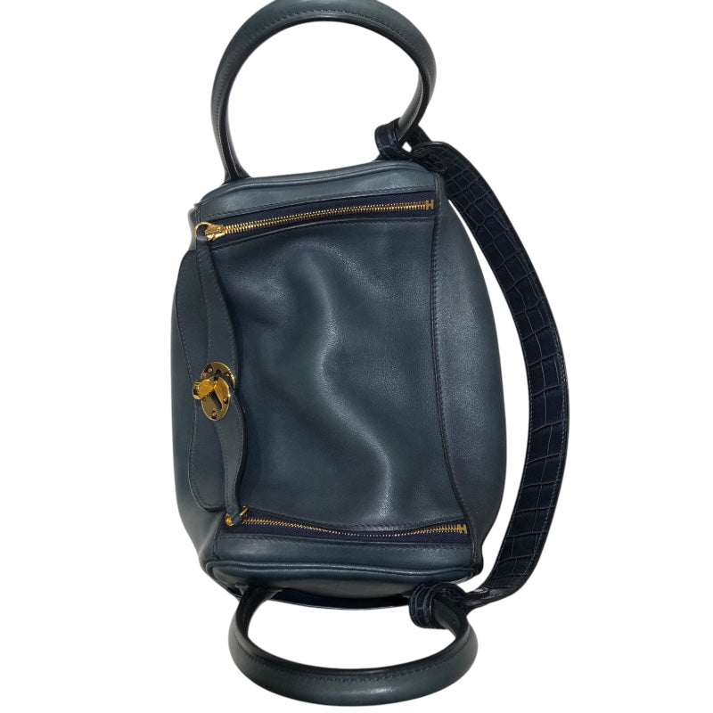 エルメス HERMES リンディ26 タッチ Z刻印 ブルーニュイ/GD金具 スイフト/ニロティカス レディース ショルダーバッグ