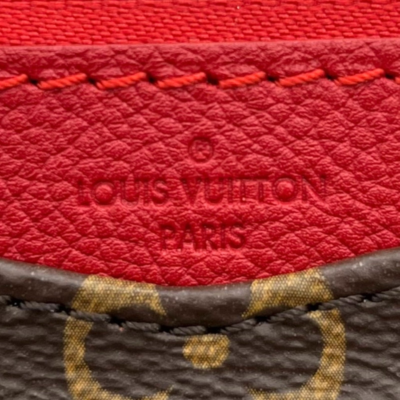 ルイ・ヴィトン LOUIS VUITTON ナノパラス M61254 ブラウン×スリーズ モノグラム・キャンバス レディース ショルダーバッグ