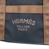 エルメス HERMES サックドパンサージュ Y刻 ネイビー シルバー金具 トワルアッシュ レディース ハンドバッグ