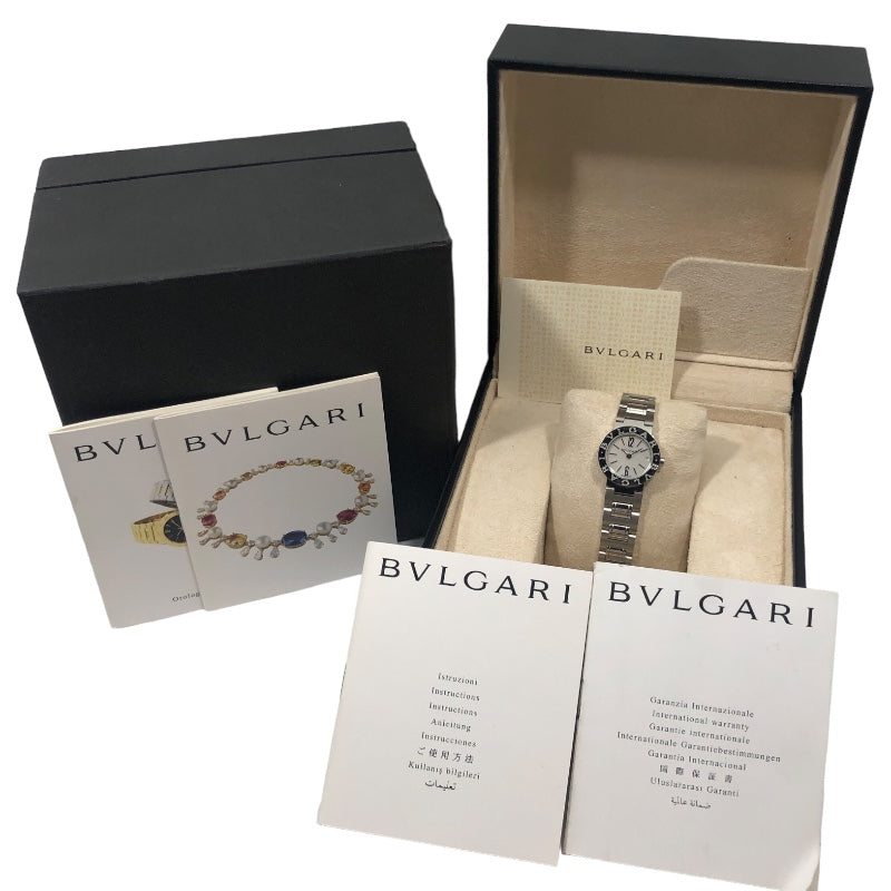 ブルガリ BVLGARI ブルガリブルガリ BB23SS ホワイトシェル文字盤 SS レディース 腕時計