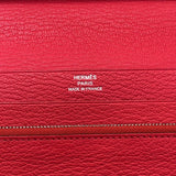 エルメス HERMES アザップコンバイン □R刻印 ブーゲンビリア シルバー金具 シェーブル レディース 二つ折り財布