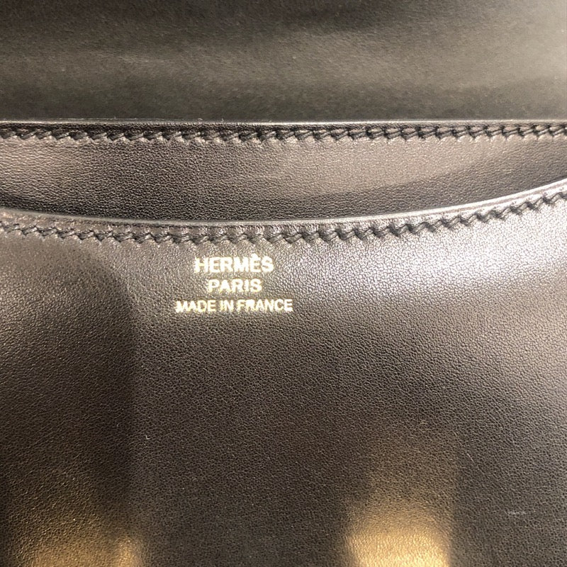 エルメス HERMES コンスタンス3 ミニ X刻 ブラック ゴールド金具 タデラクト レディース ショルダーバッグ