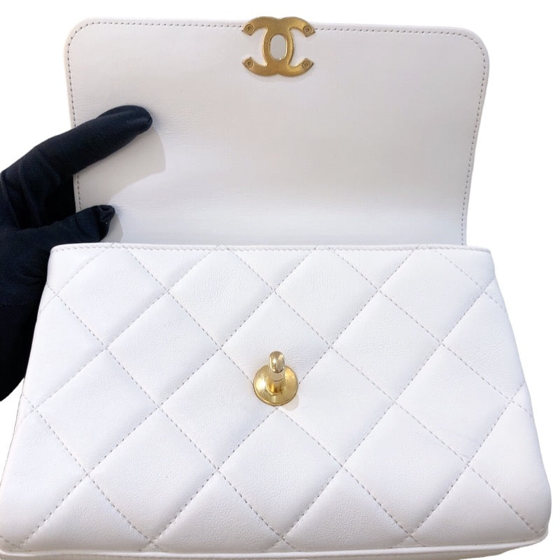 シャネル CHANEL ロゴチェーンショルダーバッグ カーフ/GD金具 レディース ショルダーバッグ