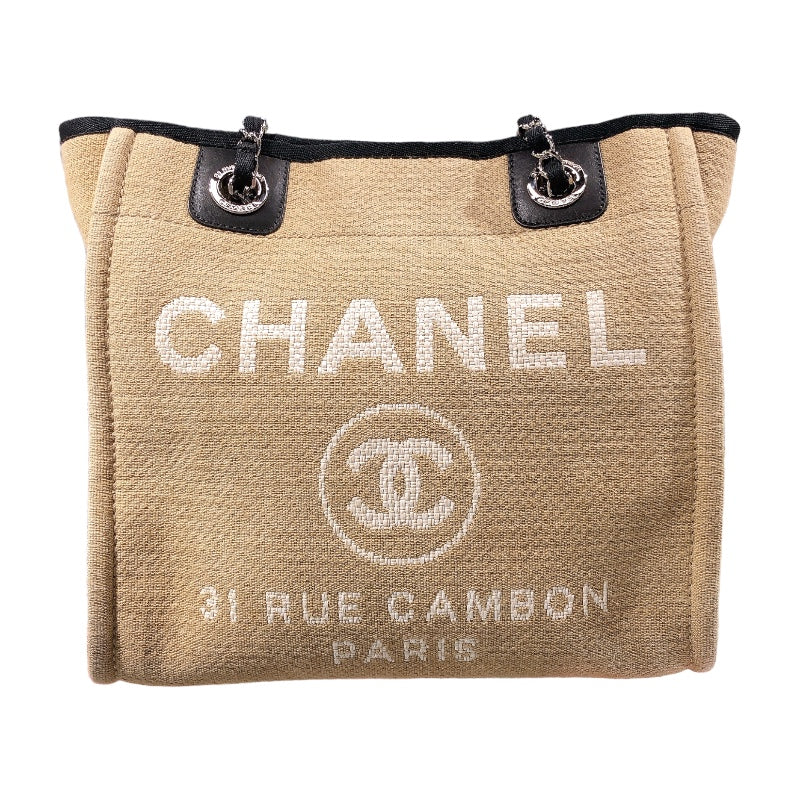 シャネル CHANEL ドーヴィルPM A66939 16番台 ベージュ シルバー金具 レディース ショルダーバッグ