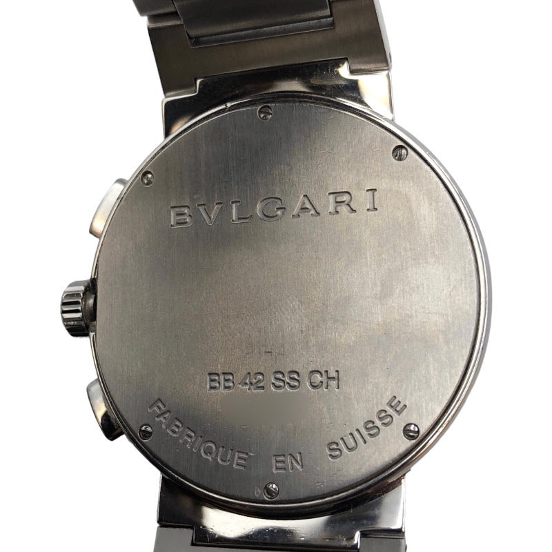 ブルガリ BVLGARI ブルガリブルガリ・クロノグラフ BB42SSCH ステンレススチール メンズ 腕時計 | 中古ブランドリユースショップ  OKURA(おお蔵)