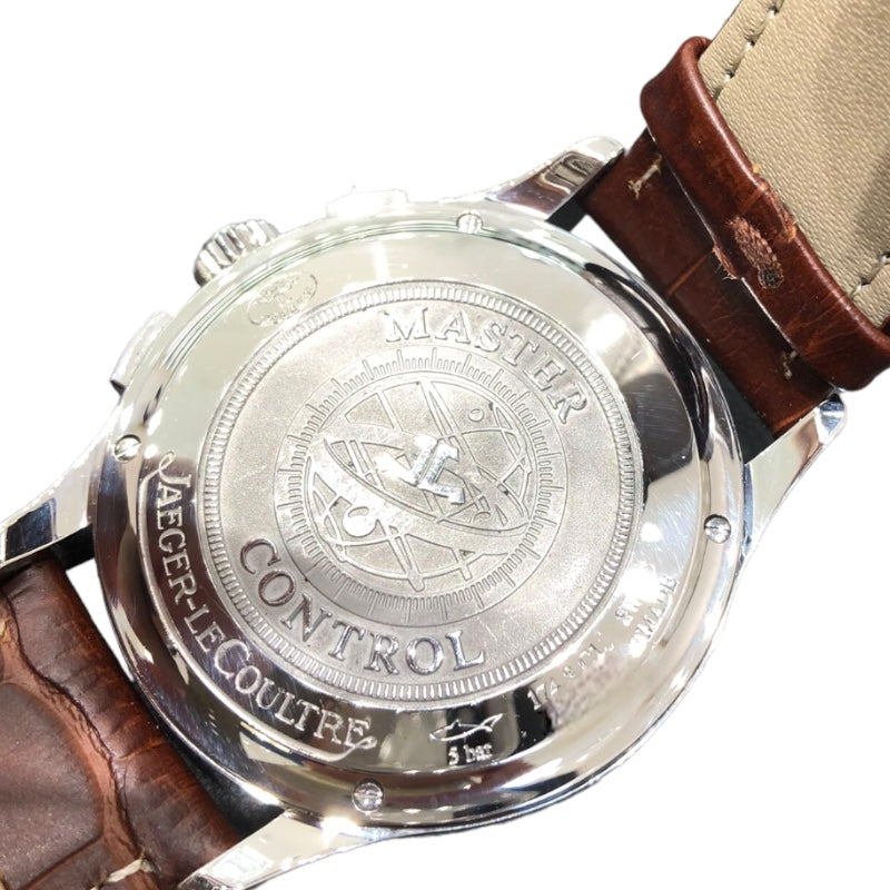 ジャガー・ルクルト JAEGER-LE COULTRE マスタークロノグラフ Q1538420 ホワイト SS メンズ 腕時計