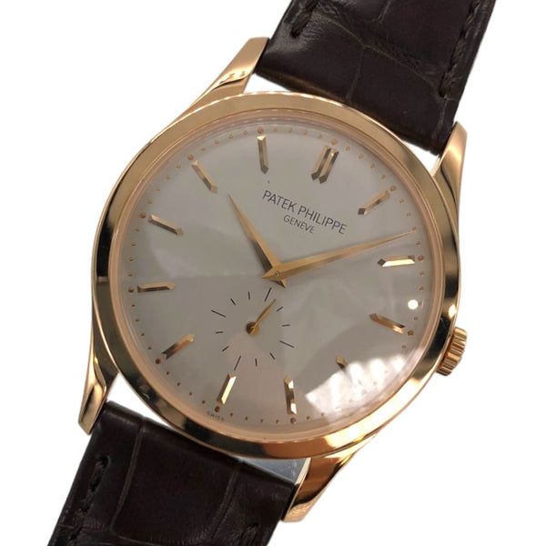 パテック・フィリップ PATEK PHILIPPE カラトラバ 5196R-001 シルバー SS/革ベルト メンズ 腕時計