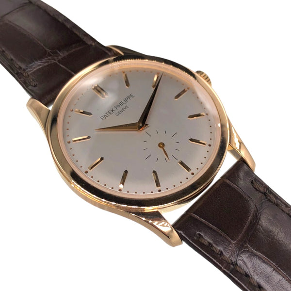 パテック・フィリップ PATEK PHILIPPE カラトラバ 5196R-001 シルバー SS/革ベルト メンズ 腕時計