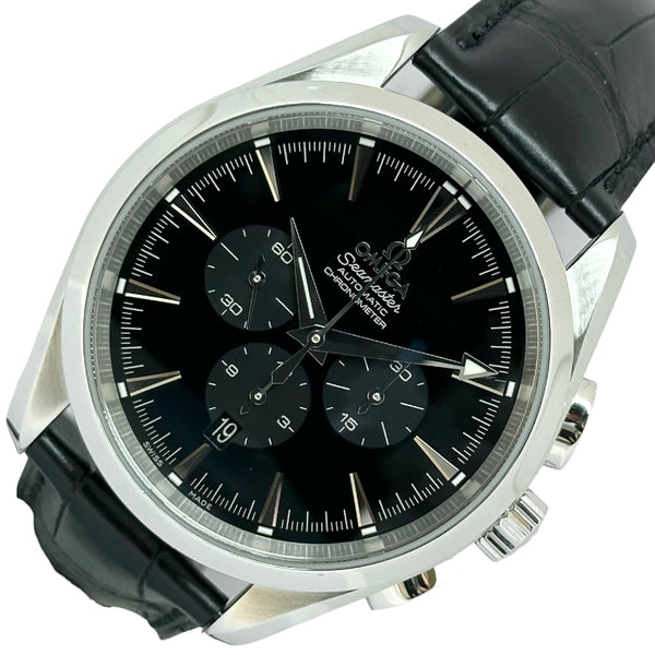 オメガ OMEGA シーマスター アクアテラ クロノグラフ 2812.50.31 SS/レザーベルト メンズ 腕時計