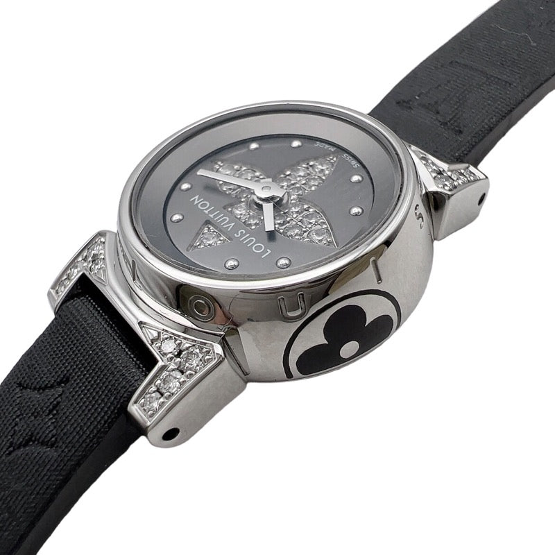 ルイ・ヴィトン LOUIS VUITTON タンブール　ビジュ Q151K ステンレススチール レディース 腕時計