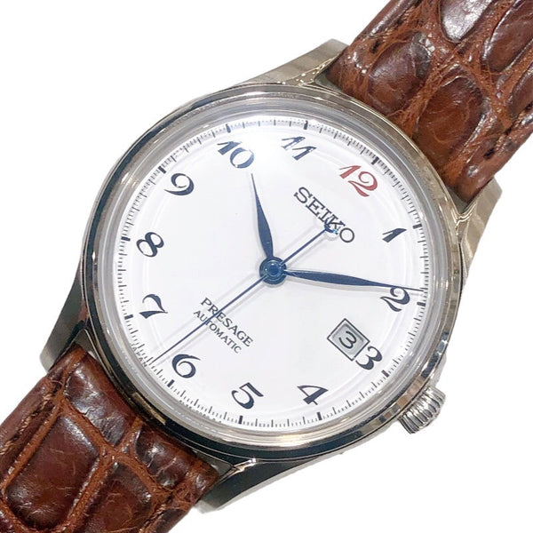 セイコー SEIKO プレザージュセイコーウォッチサロン専用モデル SARA017 ホワイト ステンレススチール 自動巻き メンズ 腕時計