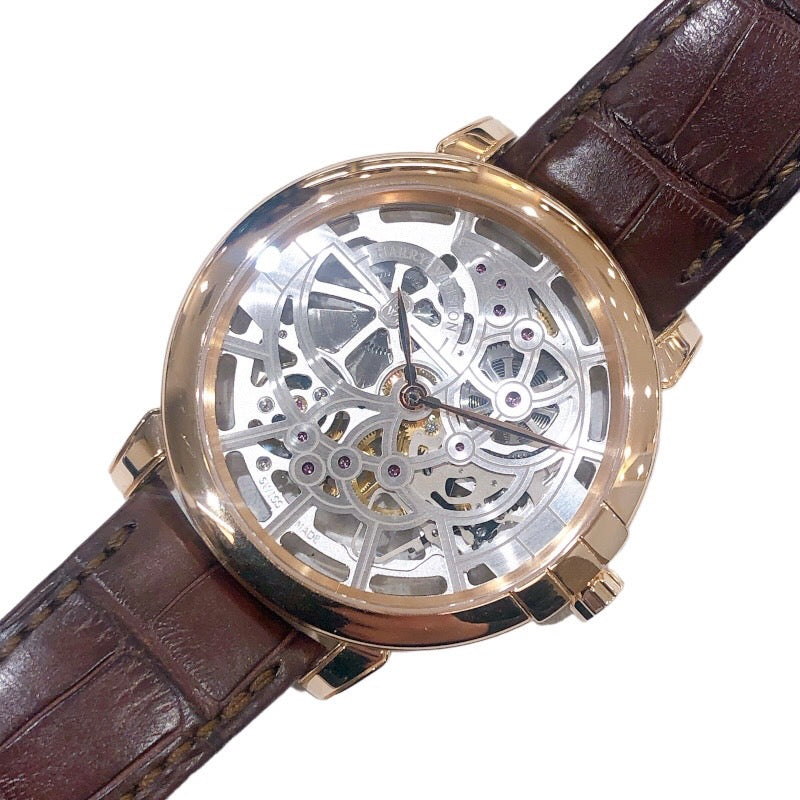 ハリーウィンストン HARRY WINSTON ミッドナイト スケルトン MIDAHM42RR001 K18PG メンズ 腕時計