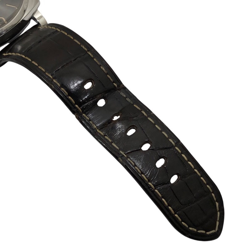 パネライ PANERAI ルミノール ドゥエ GMT パワーリザーブ PAM00944 グレー SS 自動巻き メンズ 腕時計